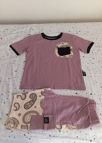 Pastel Pembe Erkek çocuk pamuklu Sokak Stili Takımı - Görsel 11