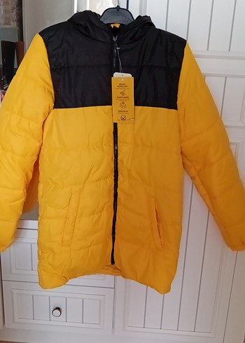 Sarı Siyah Fermuarlı Erkek Çocuk Mont - Görsel 13