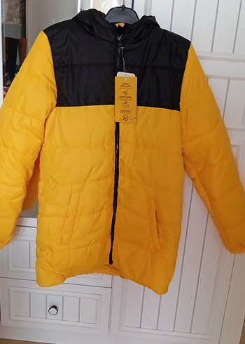 Sarı Siyah Fermuarlı Erkek Çocuk Mont - Görsel 17