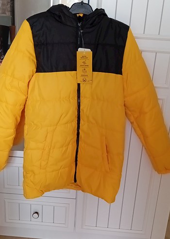 Sarı Siyah Fermuarlı Erkek Çocuk Mont - Görsel 14