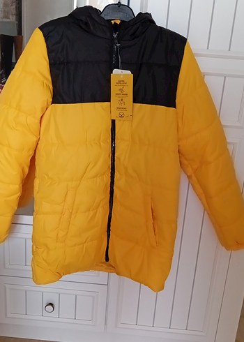 Sarı Siyah Fermuarlı Erkek Çocuk Mont - Görsel 15