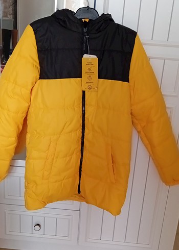 Sarı Siyah Fermuarlı Erkek Çocuk Mont - Görsel 18