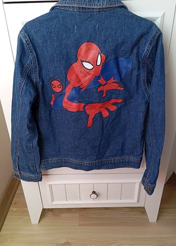 Düğmeli Lacivert erkek çocuk Denim Ceket - Görsel 3