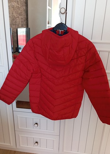 Parlak Kırmızı Erkek Çocuk Fermuarlı Mont - Görsel 9