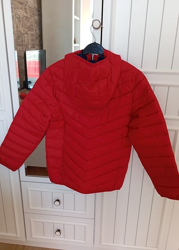 Parlak Kırmızı Erkek Çocuk Fermuarlı Mont - Görsel 10