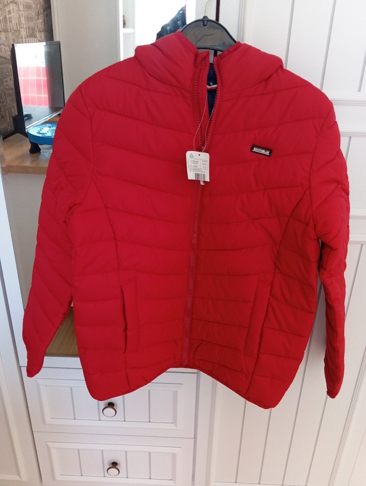 Parlak Kırmızı Erkek Çocuk Fermuarlı Mont - Görsel 4