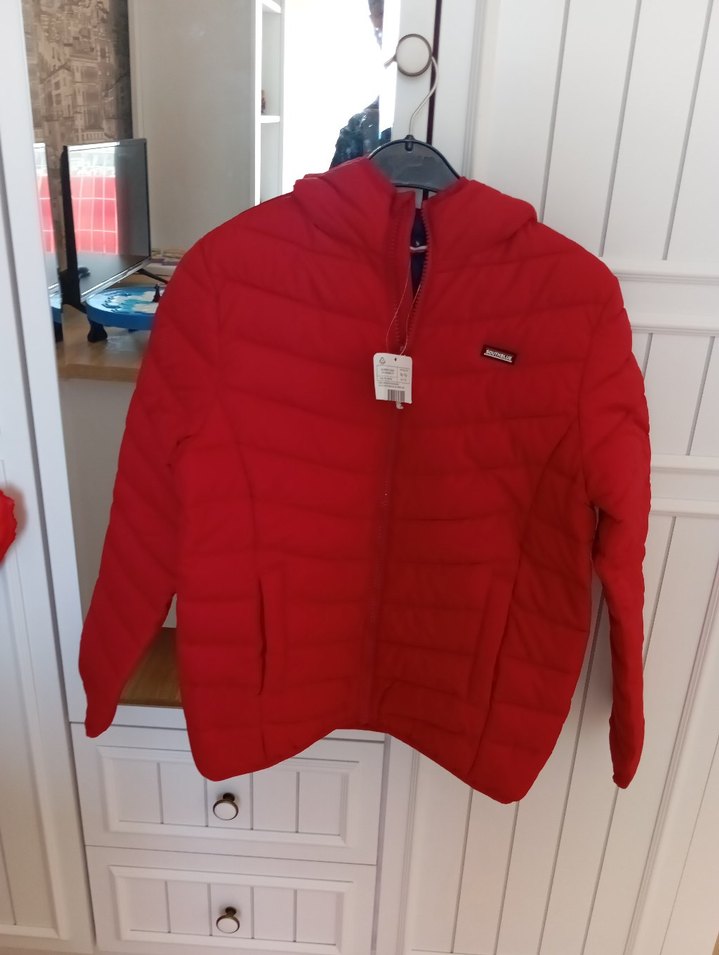 Parlak Kırmızı Erkek Çocuk Fermuarlı Mont - Görsel 2