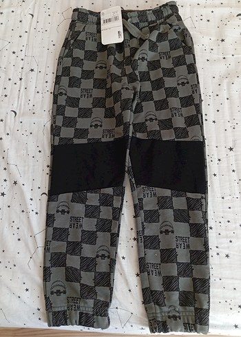 Gri Desenli Erkek Çocuk Bol Kesim Eşofman - Görsel 7