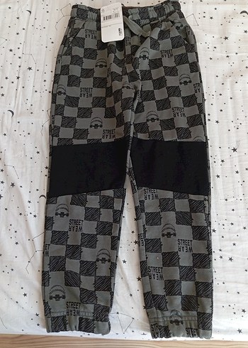 Gri Desenli Erkek Çocuk Bol Kesim Eşofman - Görsel 6