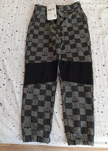 Gri Desenli Erkek Çocuk Bol Kesim Eşofman - Görsel 5