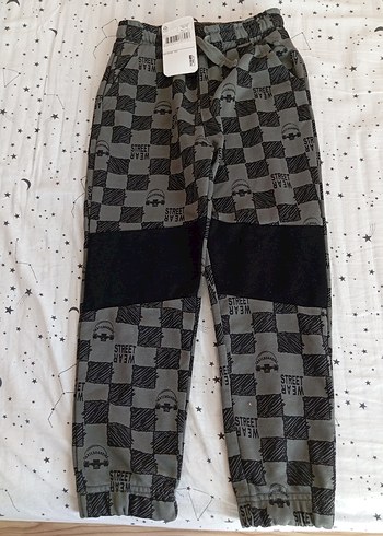 Gri Desenli Erkek Çocuk Bol Kesim Eşofman - Görsel 8