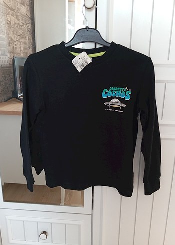 Erkek Çocuk pamuklu Siyah Baskılı Sweatshirt - Görsel 10