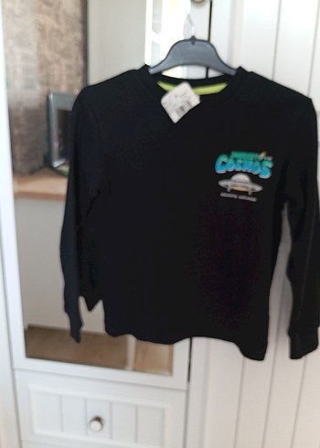 Erkek Çocuk pamuklu Siyah Baskılı Sweatshirt - Görsel 11