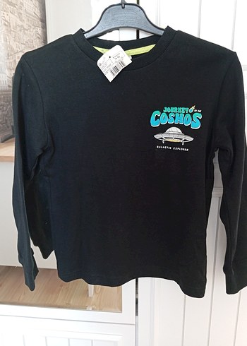 Erkek Çocuk pamuklu Siyah Baskılı Sweatshirt - Görsel 13