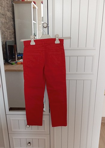 Parlak Kırmızı Erkek Çocuk Slim Denim Pantolon - Görsel 11