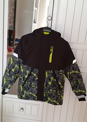 Erkek Çocuk Siyah Desenli Fermuarlı mont - Görsel 15