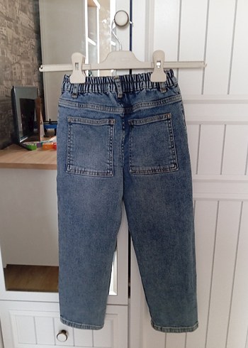 Erkek Çocuk Mavi Bol Kesim Kot Pantolon - Görsel 9