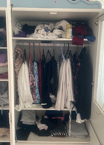 Beyaz Pastel Renkli Çocuk Gardırop - Görsel 3