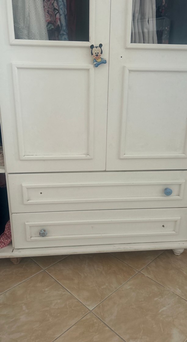 Beyaz Pastel Renkli Çocuk Gardırop - Görsel 4