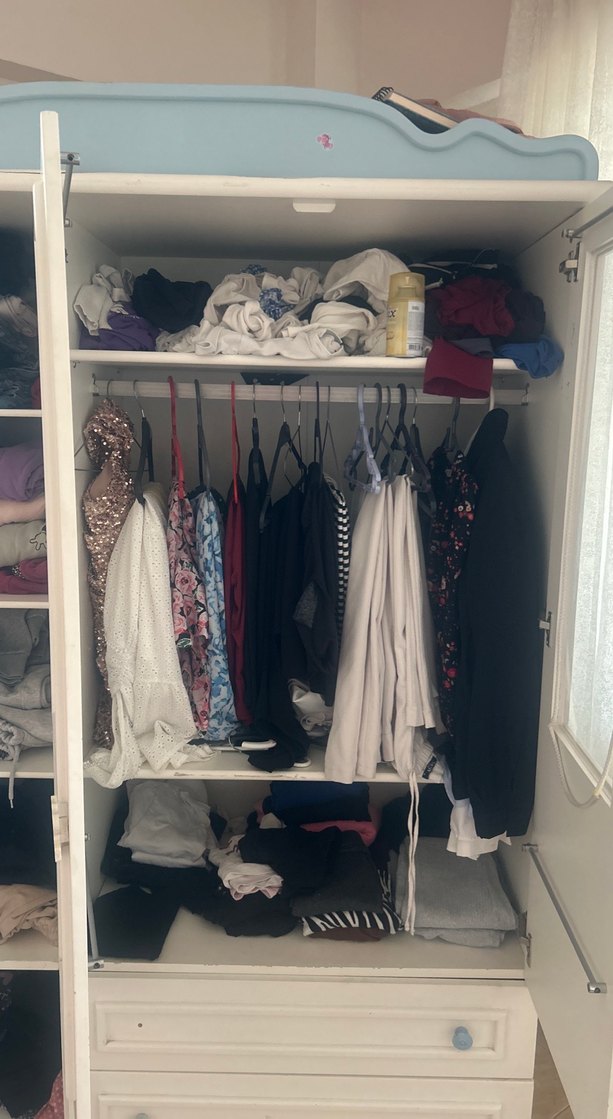 Beyaz Pastel Renkli Çocuk Gardırop - Görsel 3