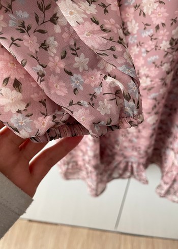 Pembe Bohem Uzun Kollu Midi Tunik - Görsel 4