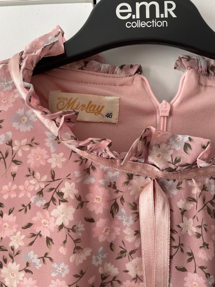 Pembe Bohem Uzun Kollu Midi Tunik - Görsel 3