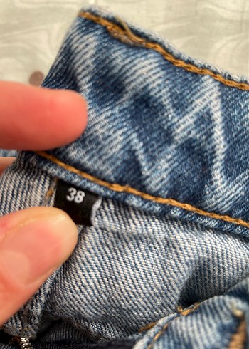 Düğmeli Mavi Denim - Görsel 2