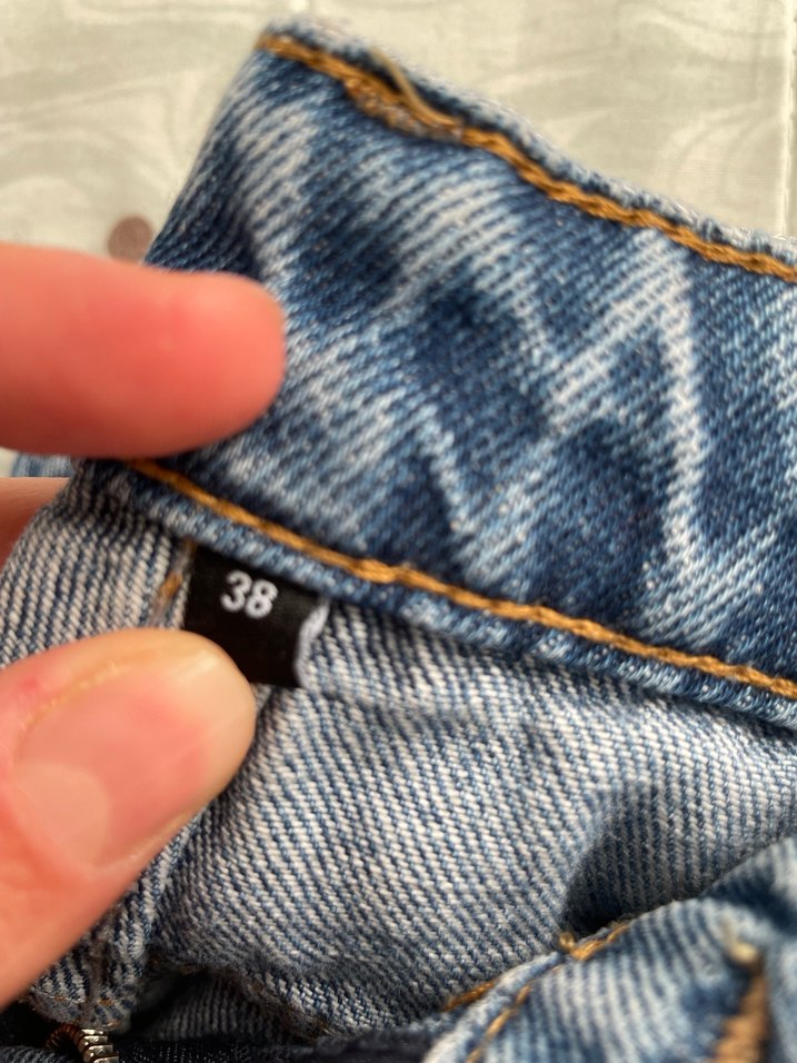 Düğmeli Mavi Denim - Görsel 2