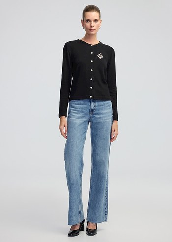 İpekyol kaşmir ve yün karışımlı triko hırka - Görsel 5