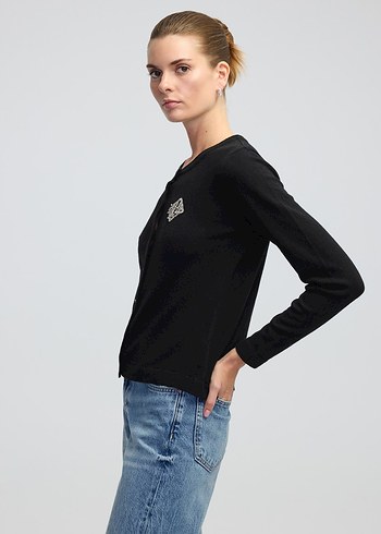 İpekyol kaşmir ve yün karışımlı triko hırka - Görsel 4