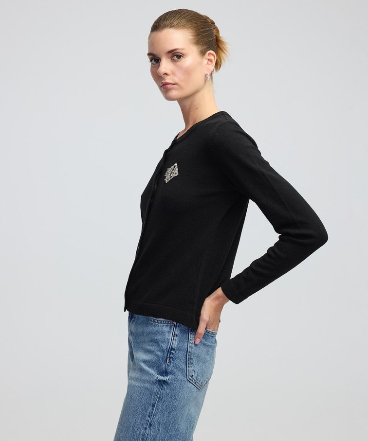 İpekyol kaşmir ve yün karışımlı triko hırka - Görsel 4