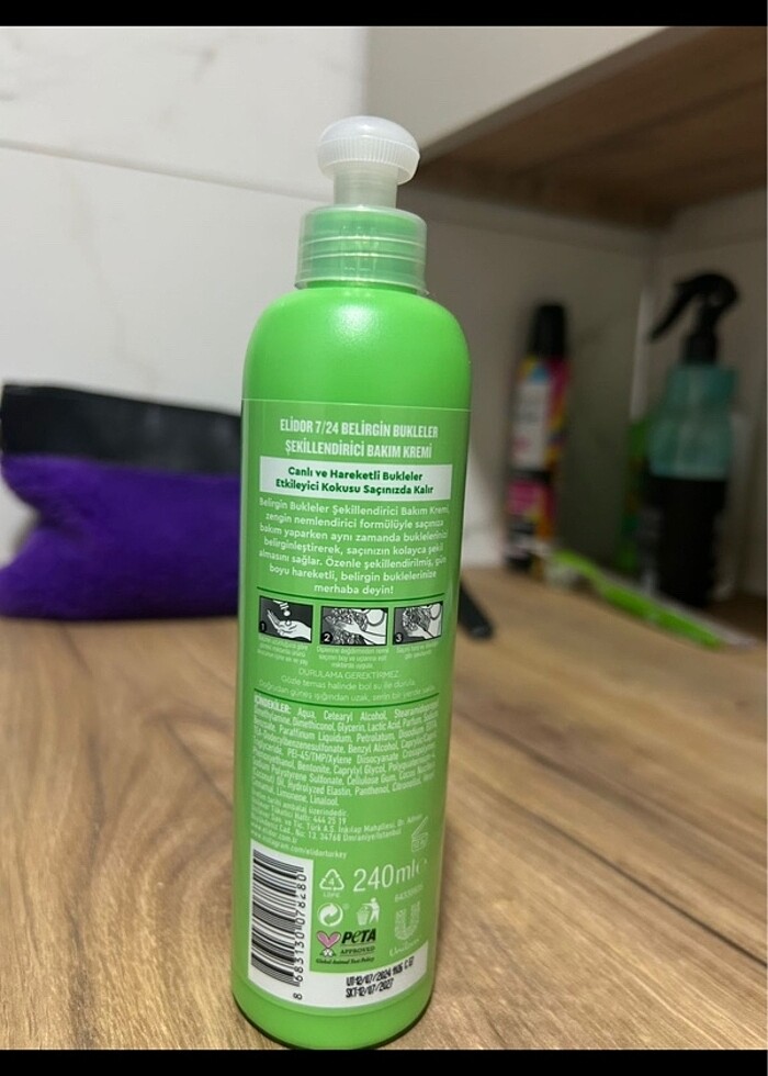 Elidor Belirgin Bukleler saç kremi - Görsel 2