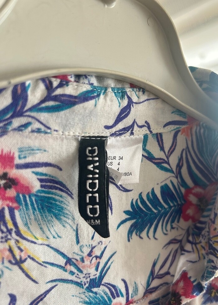 H&M çiçekli gömlek - Görsel 2