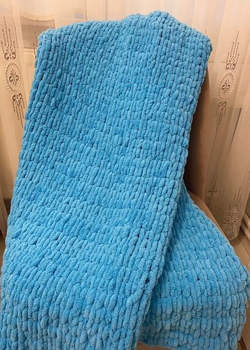 Mavi bebek battaniyesi - Görsel 2