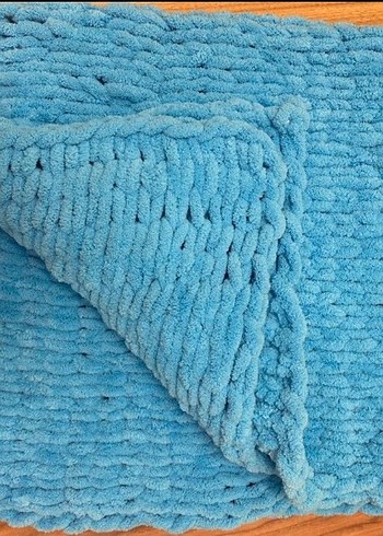 Mavi bebek battaniyesi - Görsel 4