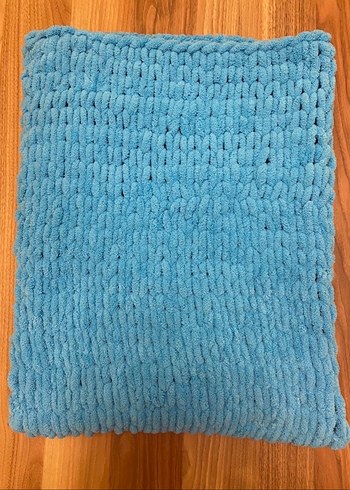 Mavi bebek battaniyesi - Görsel 6