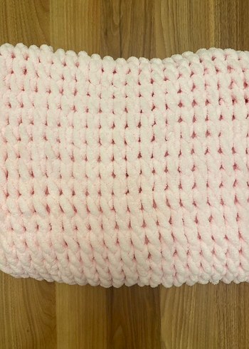 Pembe Örgü Çocuk Battaniyesi - Görsel 5