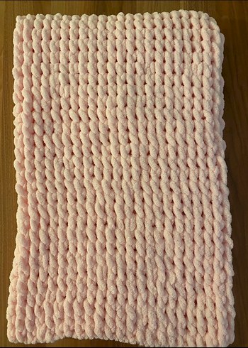 Pembe Örgü Çocuk Battaniyesi - Görsel 6