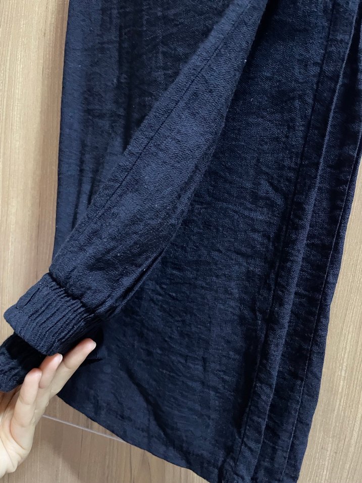 Kadın Siyah Keten Pantolon - Görsel 4