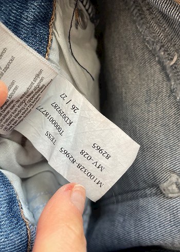 Kadın Mavi Denim Normal Boy Jean - Görsel 3