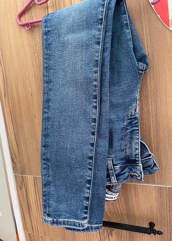 Kadın Mavi Denim Normal Boy Jean - Görsel 7