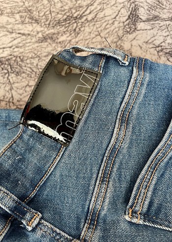 Kadın Mavi Denim Normal Boy Jean - Görsel 6