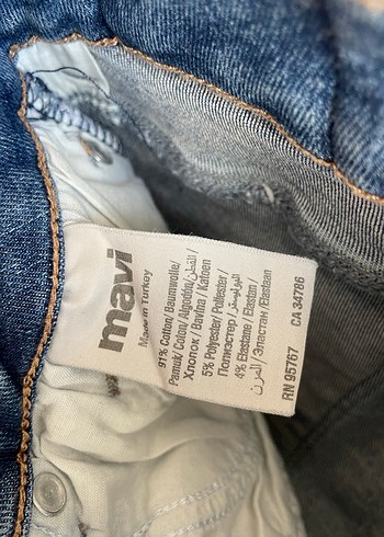 Kadın Mavi Denim Normal Boy Jean - Görsel 4