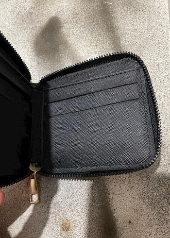 Deri Siyah Kadın Fermuarlı Cüzdan - Görsel 5