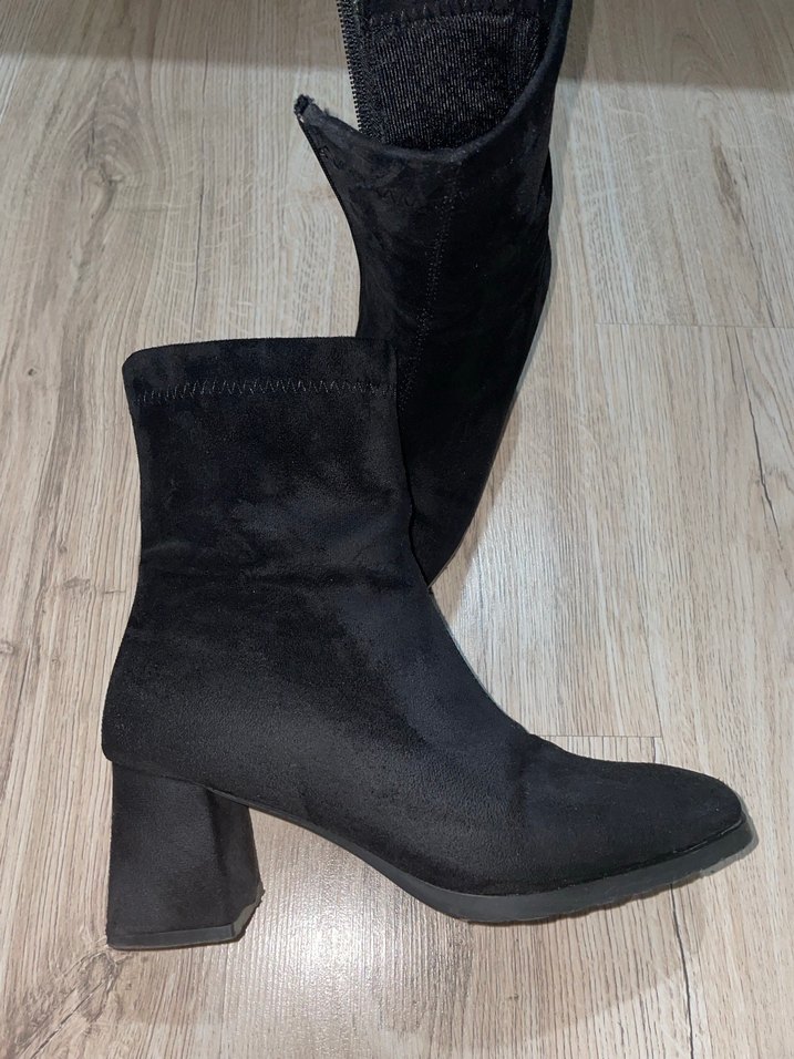 Siyah Süet  Kadın Botu - Görsel 3