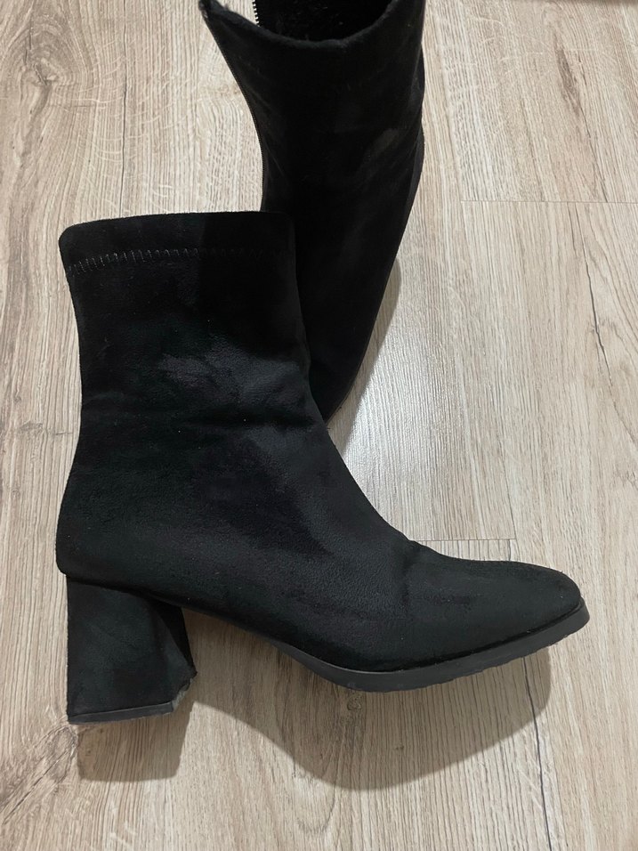 Siyah Süet  Kadın Botu - Görsel 5