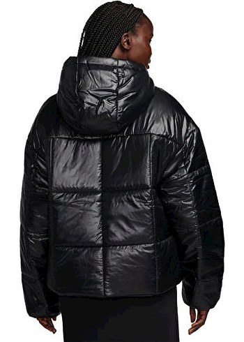 Nike Siyah Puffer Mont Parlak - Görsel 2