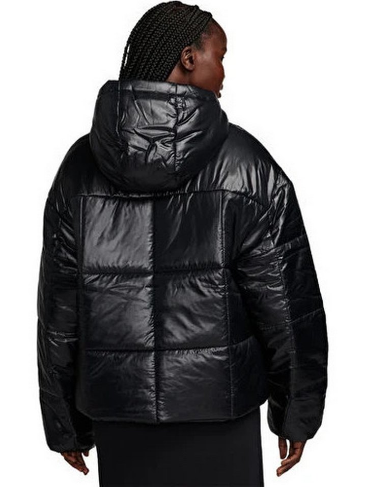 Nike Siyah Puffer Mont Parlak - Görsel 2