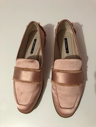 35 Beden ten rengi Renk Zara Pudra Loafer