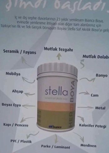 bianca stella 0.5 LT antik beyaz ORJİNAL - Görsel 3
